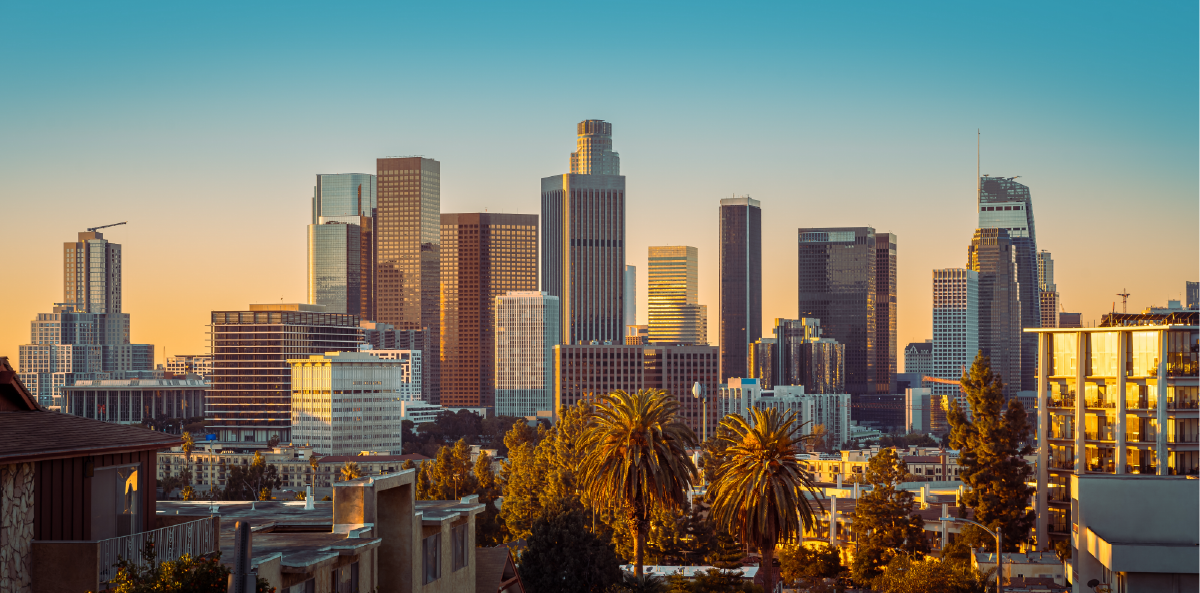 Los Angeles Skyline at Sunset